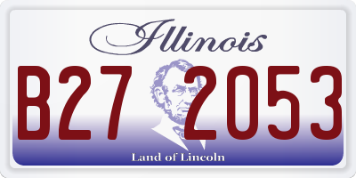 IL license plate B272053