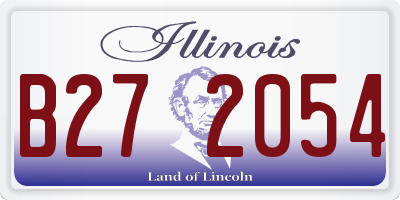 IL license plate B272054
