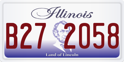 IL license plate B272058