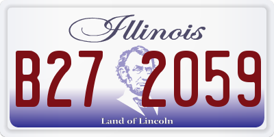 IL license plate B272059