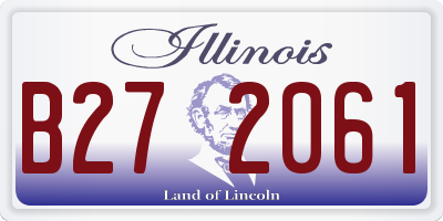 IL license plate B272061