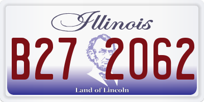 IL license plate B272062
