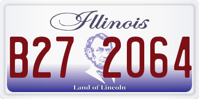 IL license plate B272064
