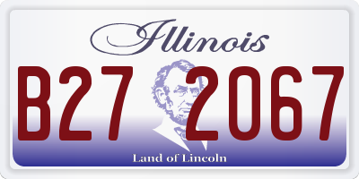 IL license plate B272067