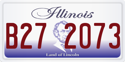 IL license plate B272073