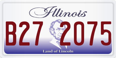 IL license plate B272075