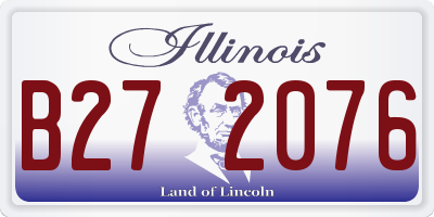 IL license plate B272076