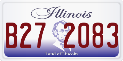 IL license plate B272083