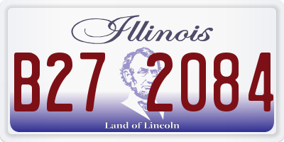 IL license plate B272084