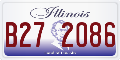 IL license plate B272086