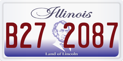 IL license plate B272087