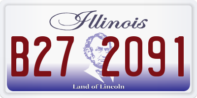 IL license plate B272091