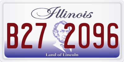 IL license plate B272096