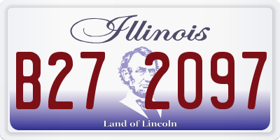 IL license plate B272097