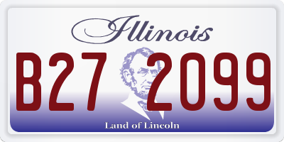 IL license plate B272099