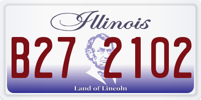 IL license plate B272102