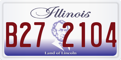 IL license plate B272104