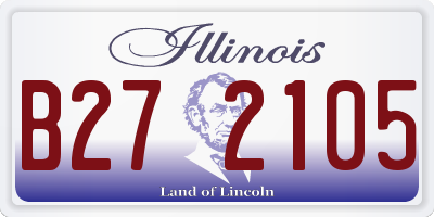 IL license plate B272105