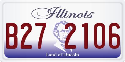 IL license plate B272106