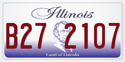 IL license plate B272107