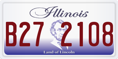 IL license plate B272108