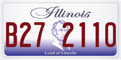 IL license plate B272110