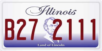 IL license plate B272111