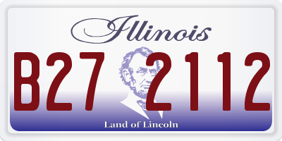 IL license plate B272112