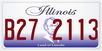 IL license plate B272113