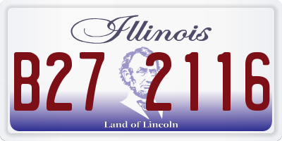 IL license plate B272116