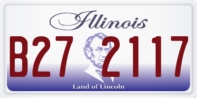 IL license plate B272117