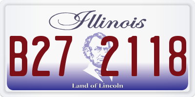 IL license plate B272118
