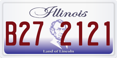 IL license plate B272121