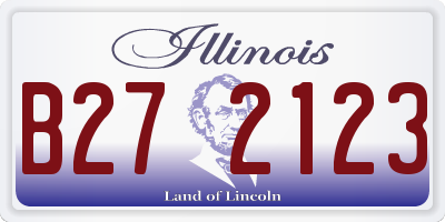 IL license plate B272123
