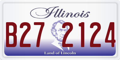 IL license plate B272124