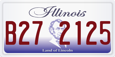 IL license plate B272125