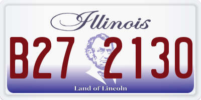 IL license plate B272130