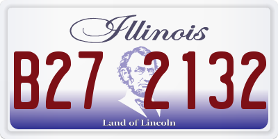 IL license plate B272132