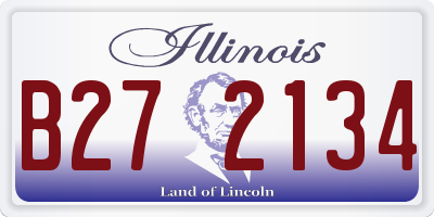 IL license plate B272134
