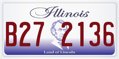 IL license plate B272136