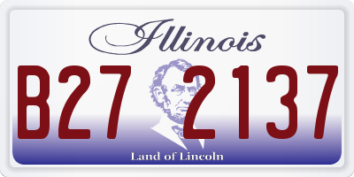 IL license plate B272137