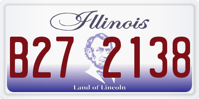 IL license plate B272138