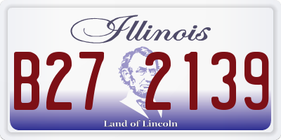 IL license plate B272139