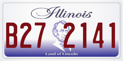 IL license plate B272141