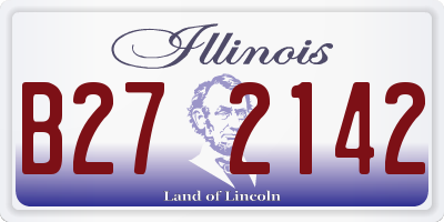 IL license plate B272142