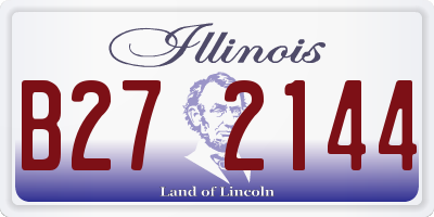 IL license plate B272144
