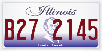 IL license plate B272145