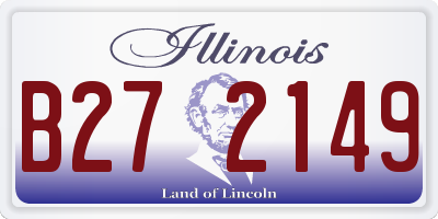 IL license plate B272149