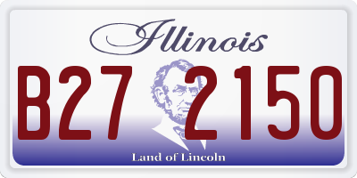 IL license plate B272150