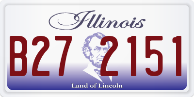 IL license plate B272151